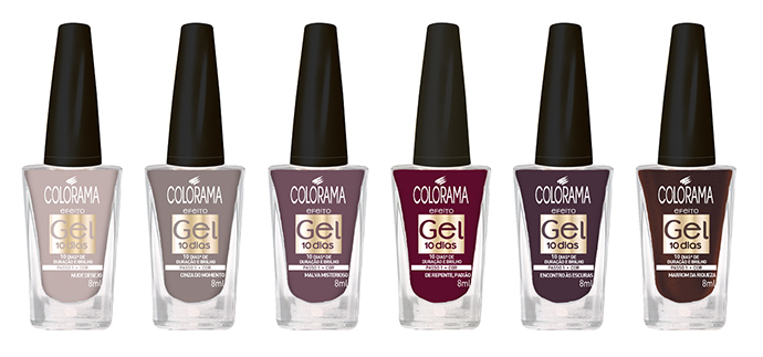 Coleção Gel Outono Inverno - Esmalte Colorama @esmaltecolorama #ColoramaDaSemana